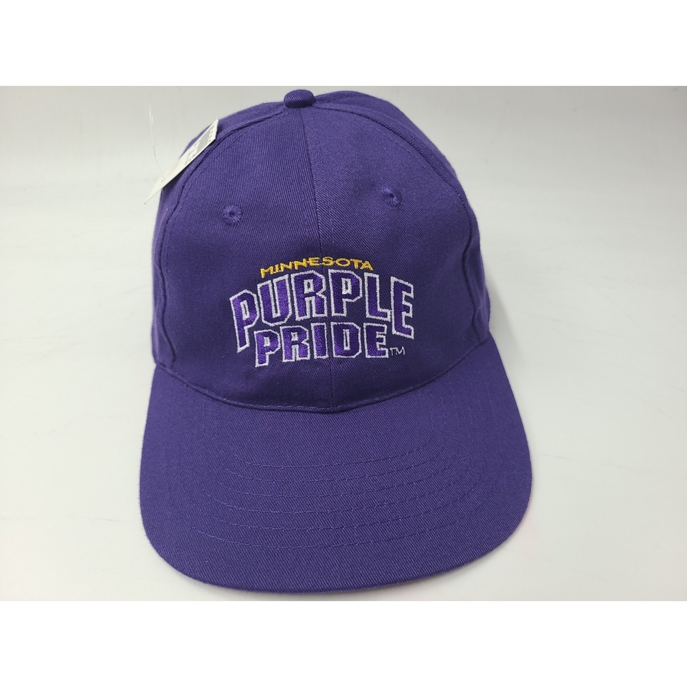 Vintage Minnesota Vikings Purple Pride Strapback Adjustable Hat Cap Men Women‎